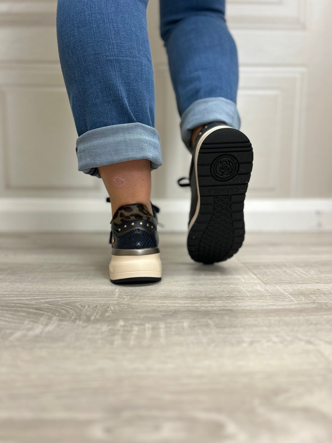 Carmela Z. Piel Navy Wedge (162442)