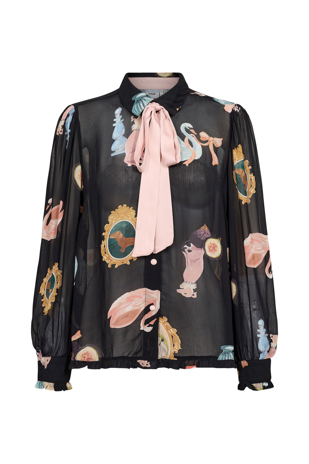 Numph Nuophelia Long Sleeve Shirt | Caviar