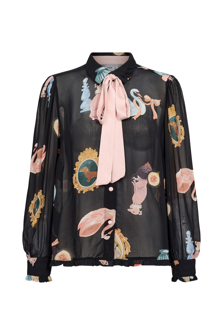 Numph Nuophelia Long Sleeve Shirt | Caviar