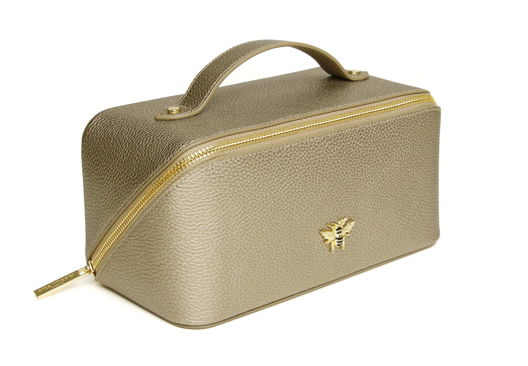 Alice Wheeler Train Case | Bronze