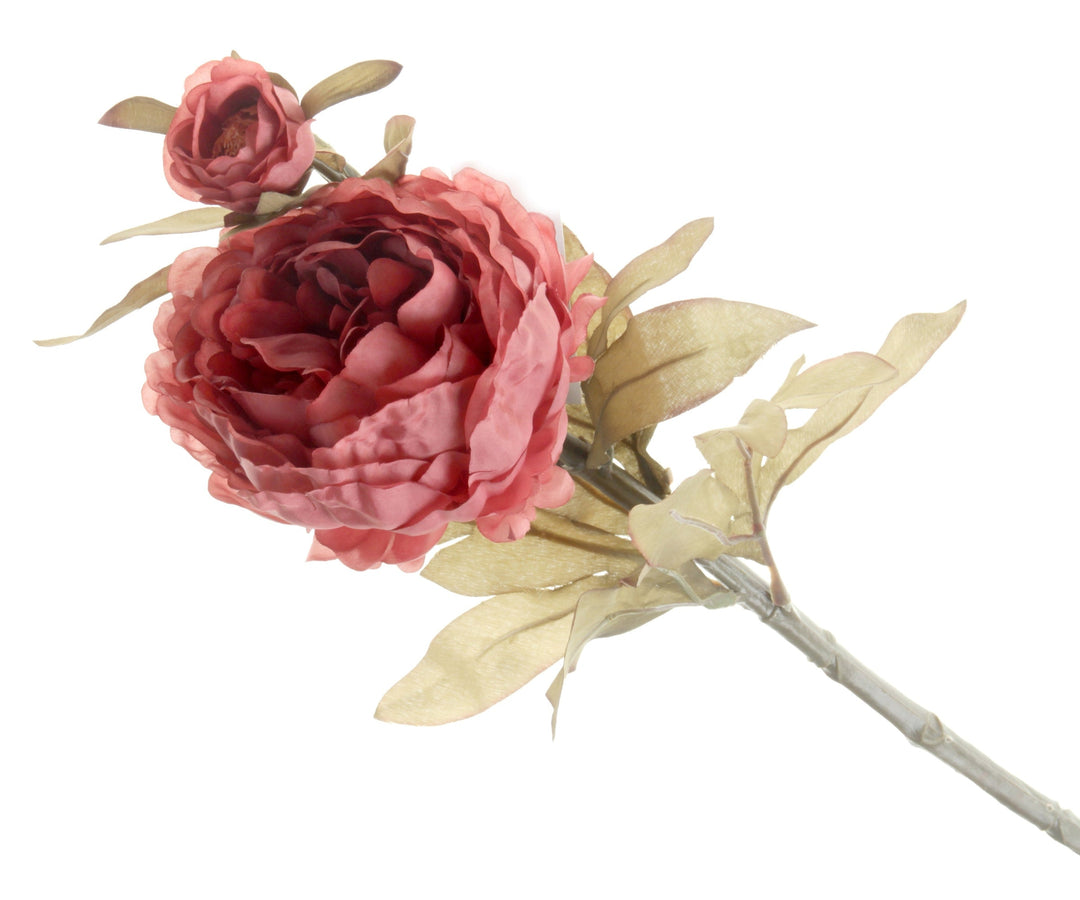 Artificial Dusky Rose Peony Flower