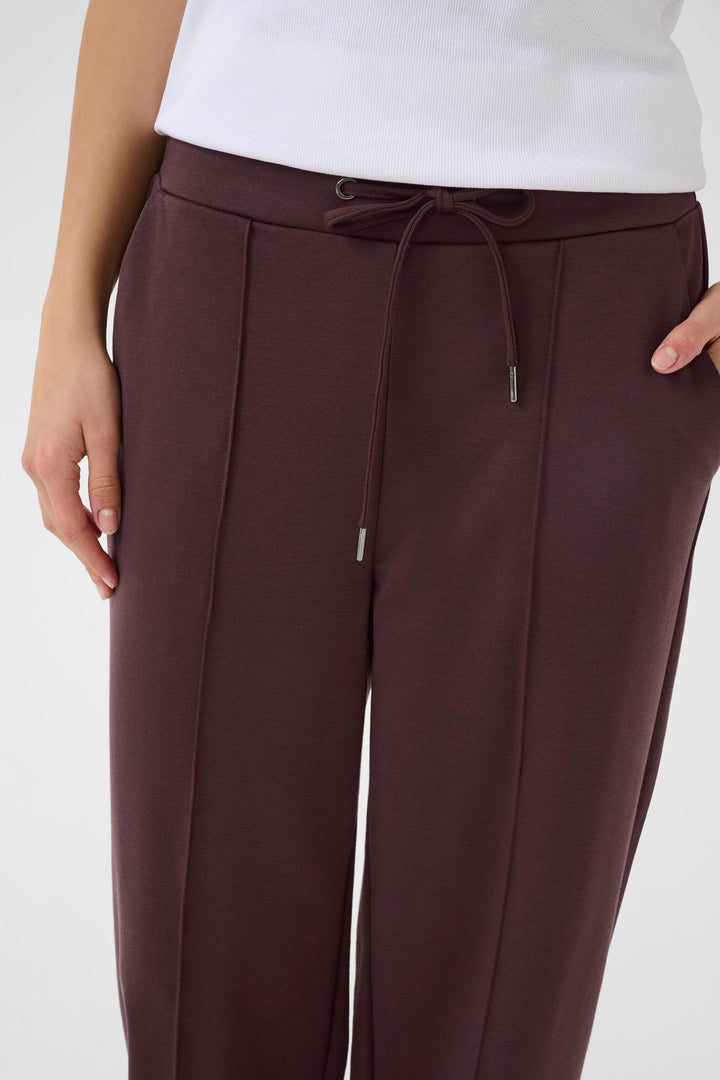 Kaffe Kajenny Straight Pants | Fudge