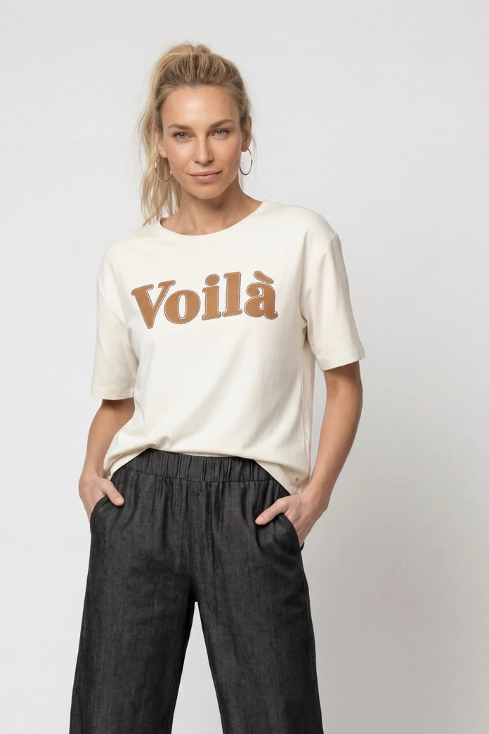 Monari Voila Antique White T-Shirt