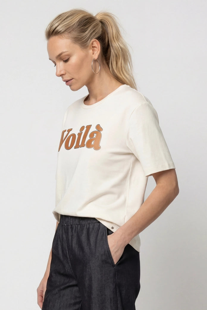 Monari Voila Antique White T-Shirt