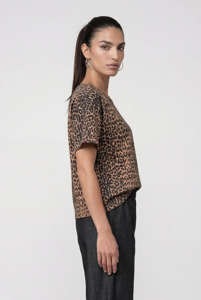 Monari Leo Brown Sugar Leopard T-Shirt