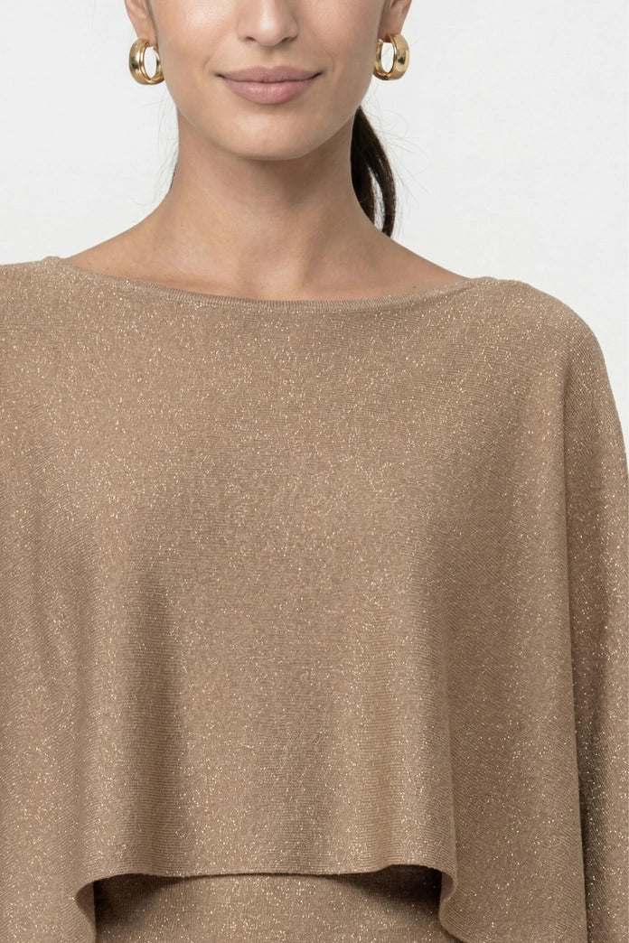 Monari Brown Sugar Lurex Pullover