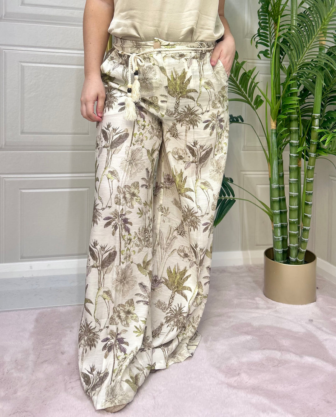 Goa Goa Muji Jungle Print Trousers