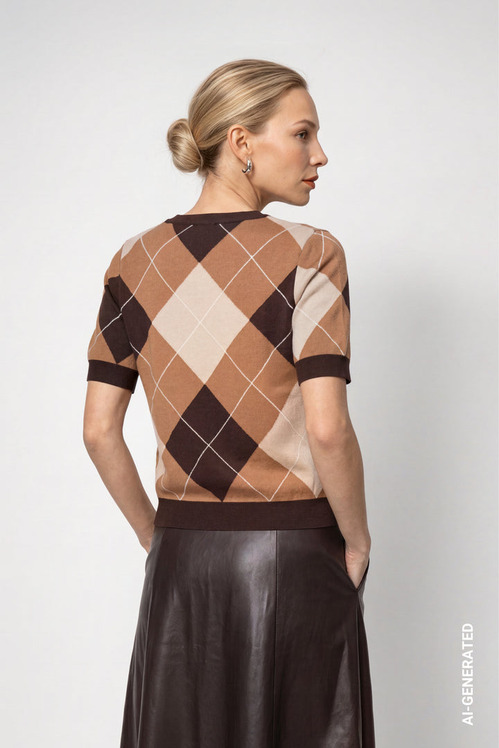 Monari Diamond Pattern Jumper