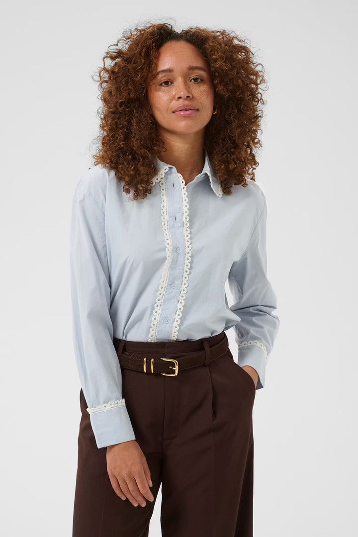Kaffe Kaketty Blue Fog Shirt