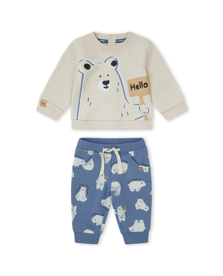 Yatsi Baby Boy Hello Bear 2 Piece Set