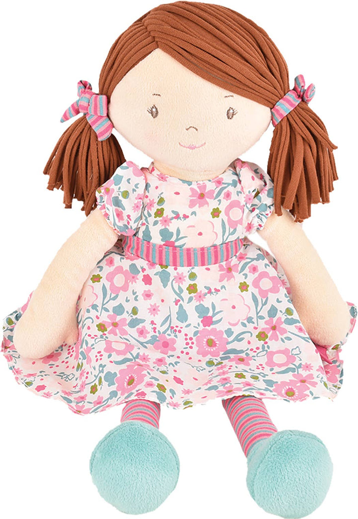 Tikiri Fabric Baby Doll – Katy with Pink &amp; Sea Green Dress