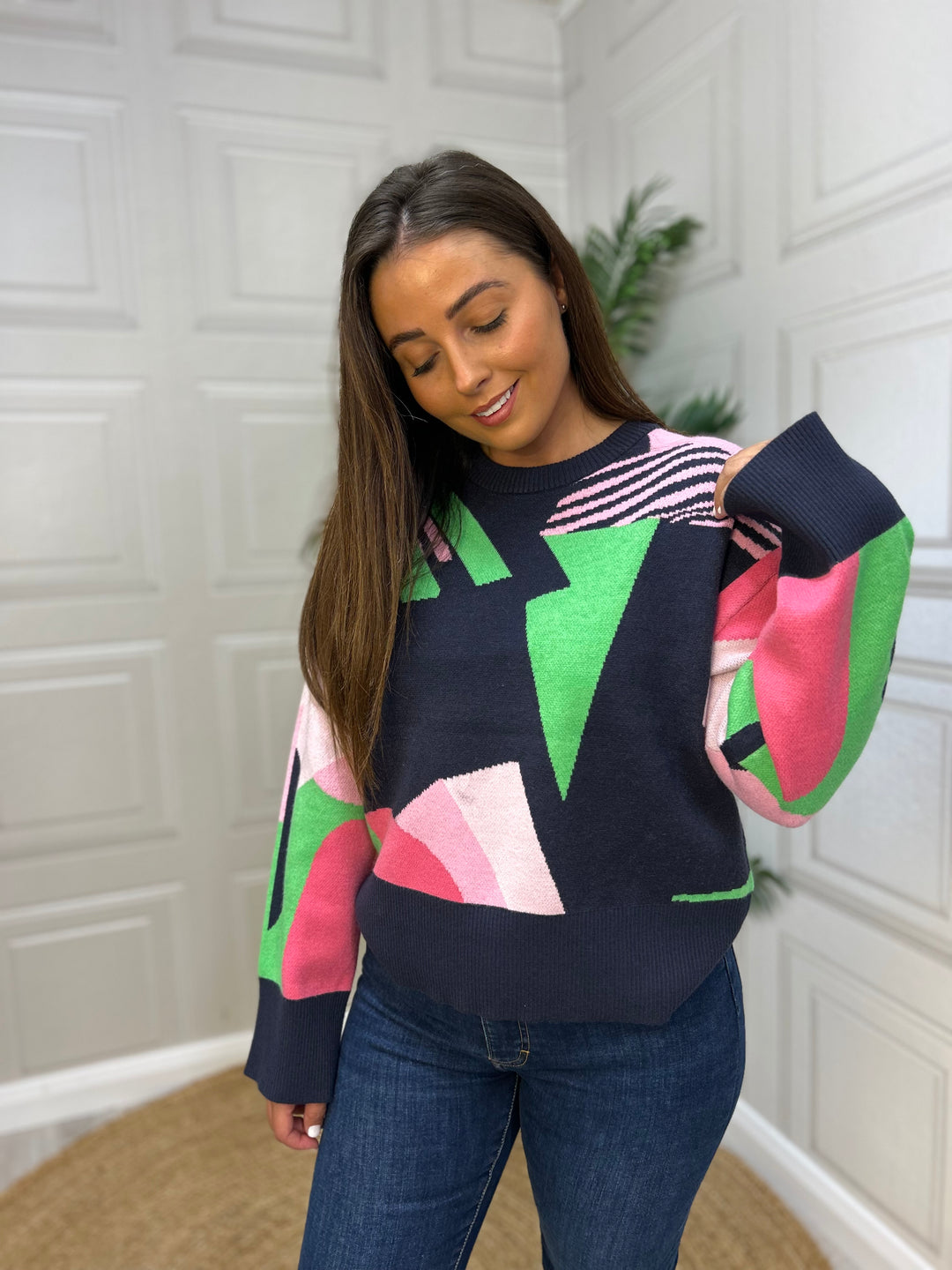 Numph Nugraphi Pullover Dark Sapphire