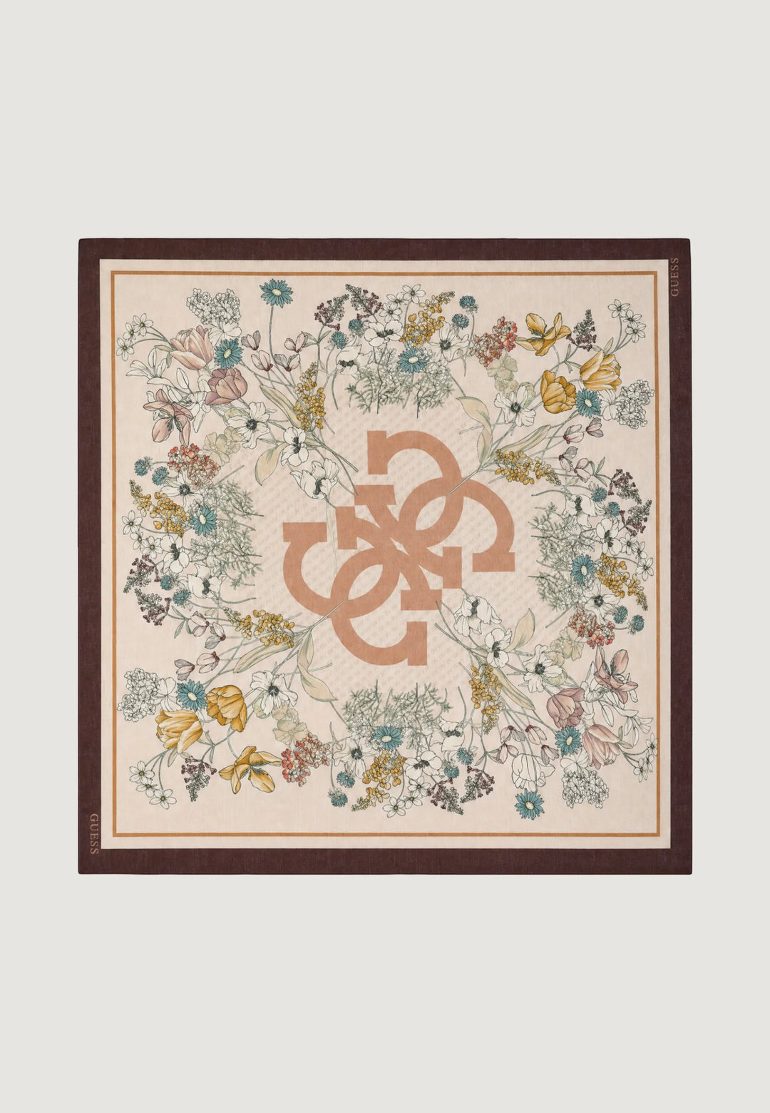 Guess Printed Kefiah Scarf | Brown