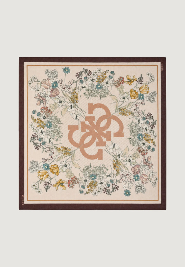 Guess Printed Kefiah Scarf | Brown