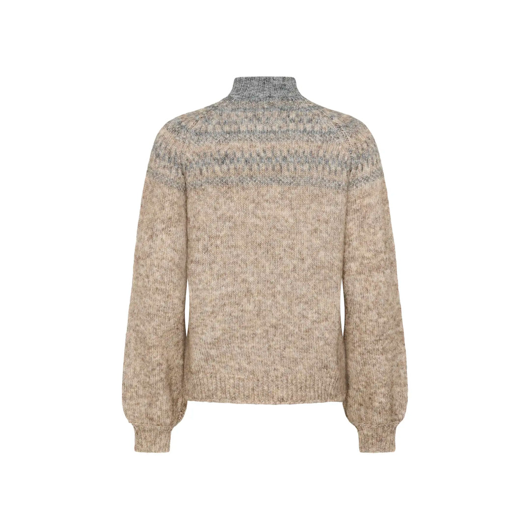 Kaffe Kagerda Knit Pullover | Brown Melange
