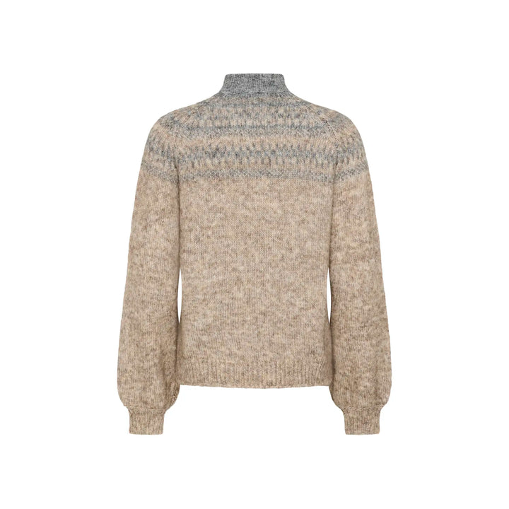 Kaffe Kagerda Knit Pullover | Brown Melange