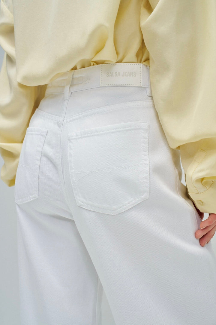 Salsa White Wide Leg Jean 30 Leg | 21010928
