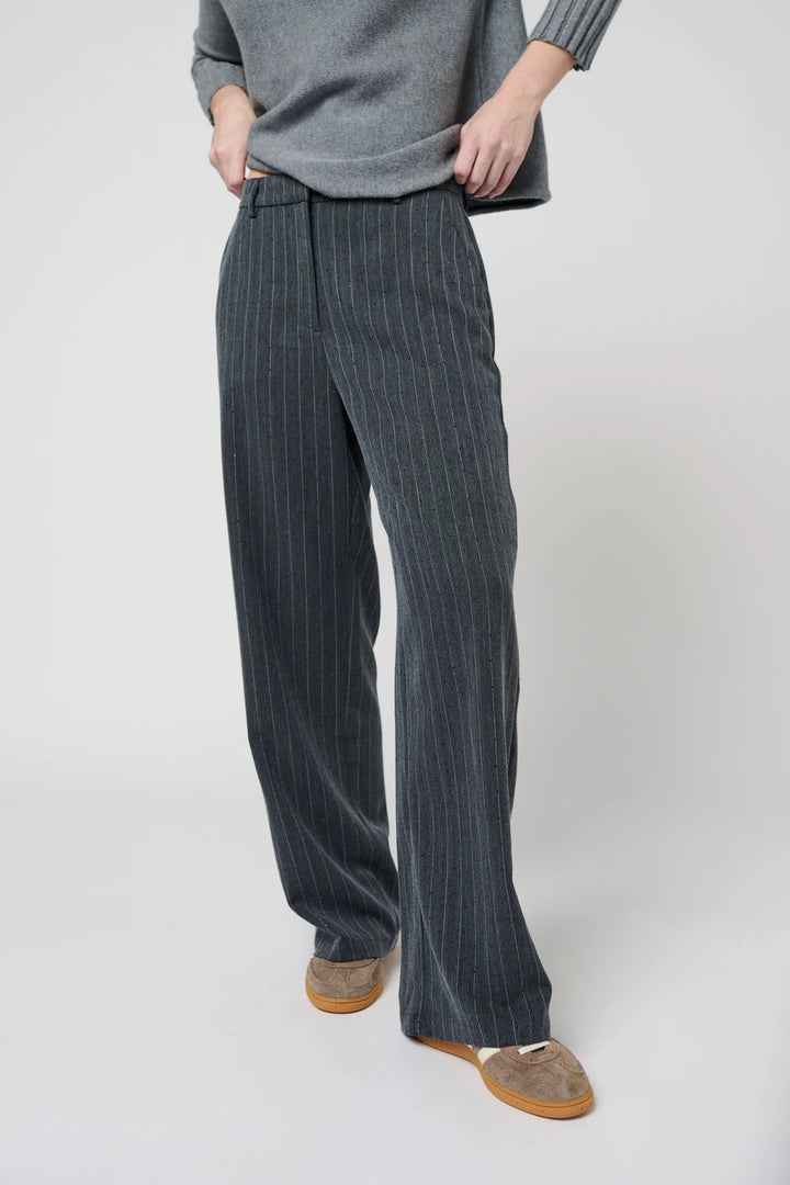 Costa Mani Grey Pin Elliot Pants