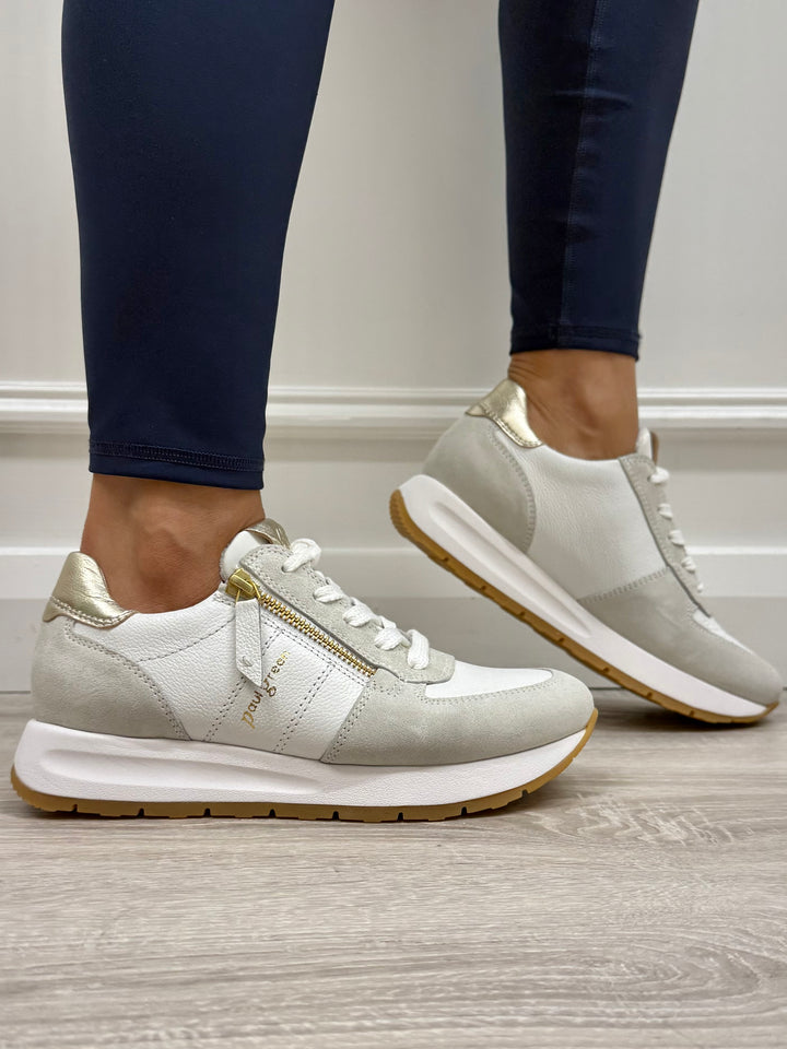 Paul Green Suede Maincalf Milk/White Runner
