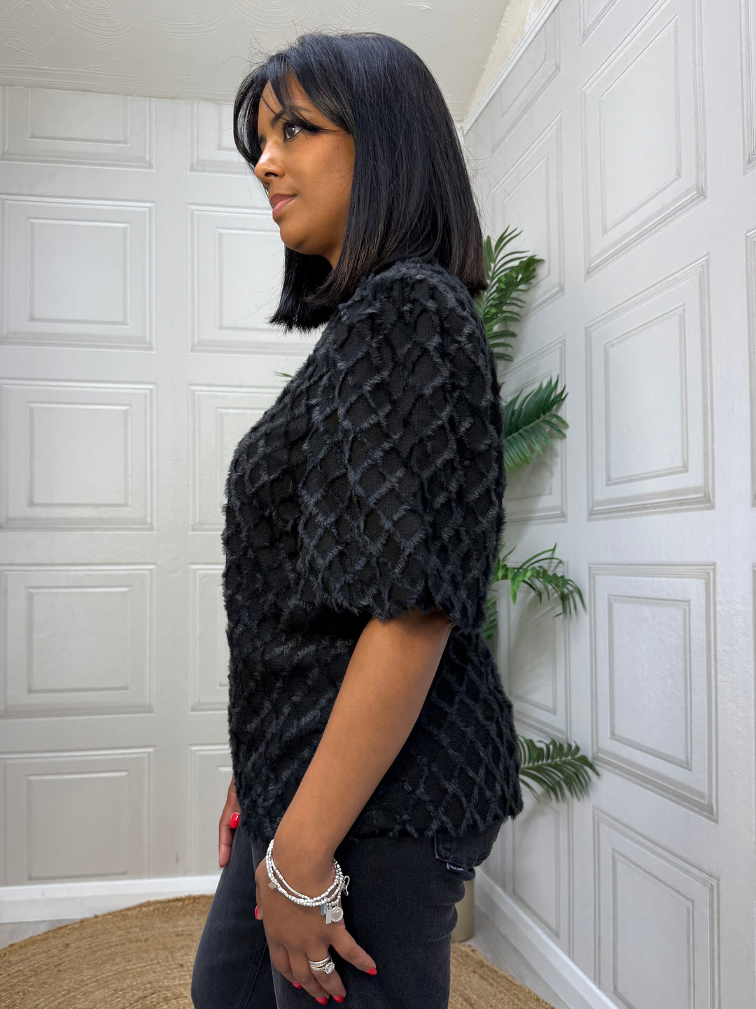 This Girl's Curiosity Black Sophia Top