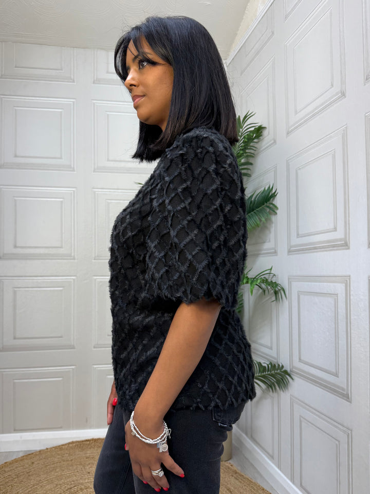 This Girl's Curiosity Black Sophia Top
