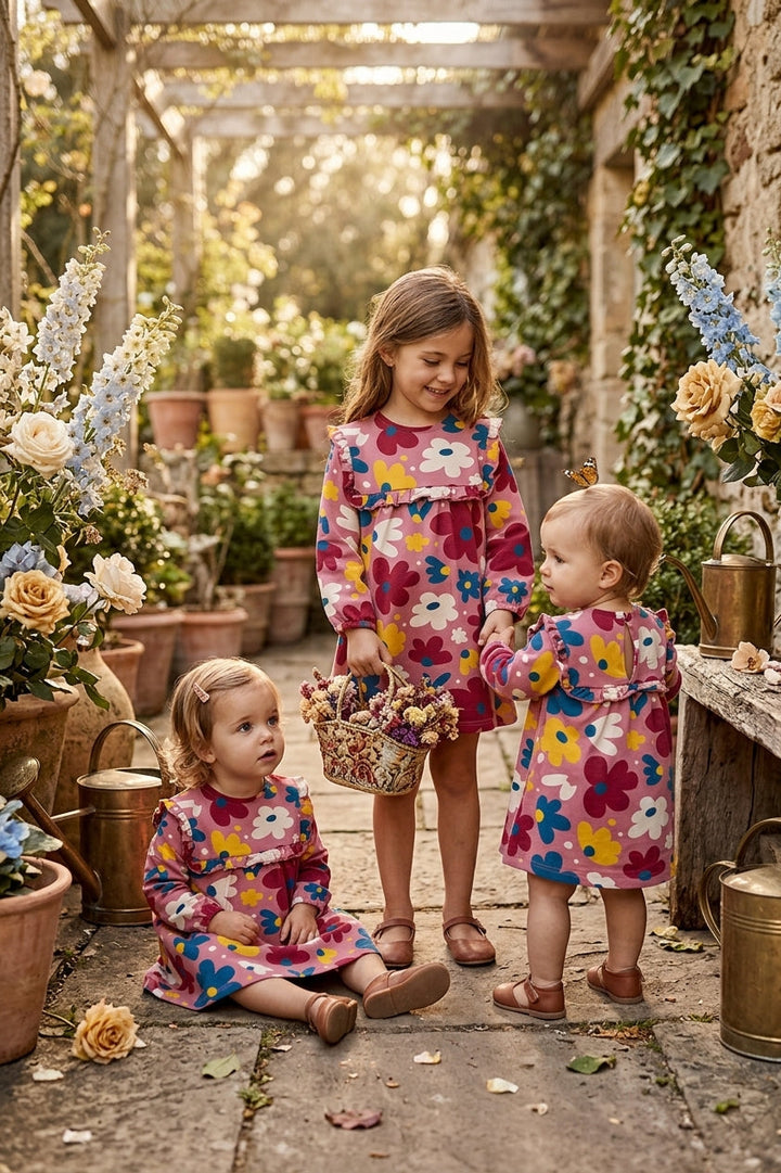 Street Monkey Girls Floral Print Dress