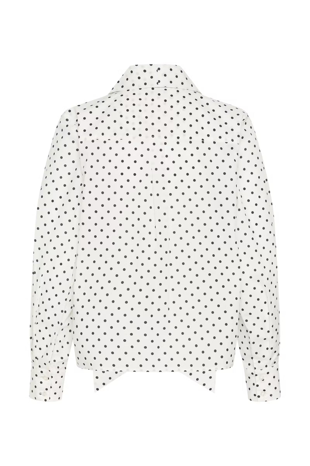 Kaffe Kamilly Shirt | White With Black Polka Dot