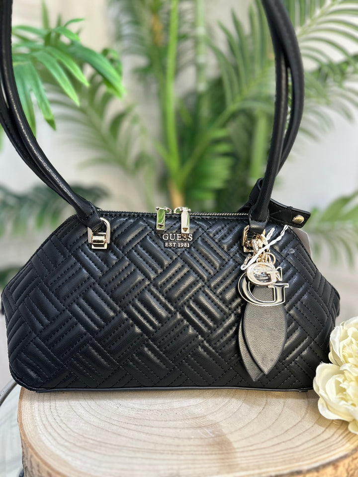 Guess Black Sally Shoulder Satchel Bag