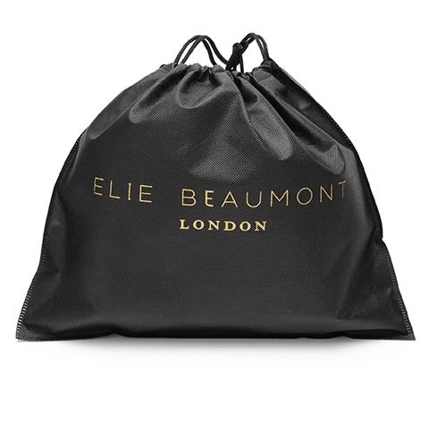 Elie Beaumont Bamboo Twist Clasp Bag | Burgundy