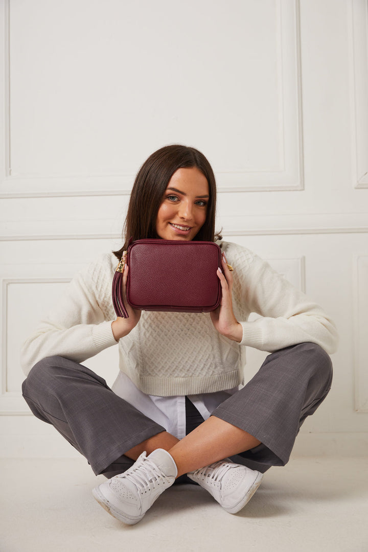 Elie Beaumont Crossbody Bag | Wine
