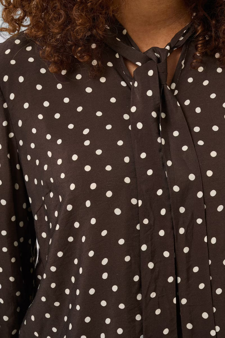 Kaffe Kadotte Coffee Bean Turtledove Blouse