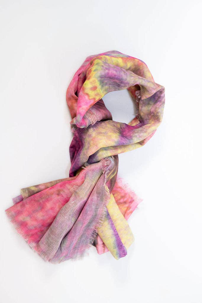 Watercolour Scarf | A01: Emerald