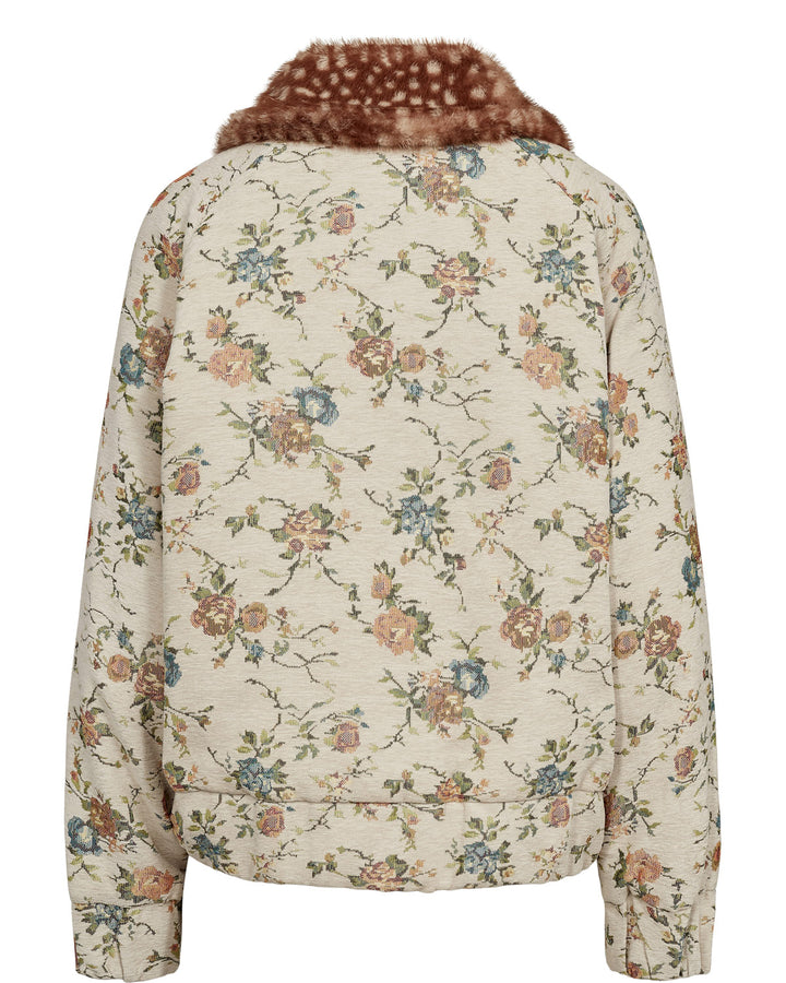 Numph Nudeeris Bomber Jacket White Cap Grey