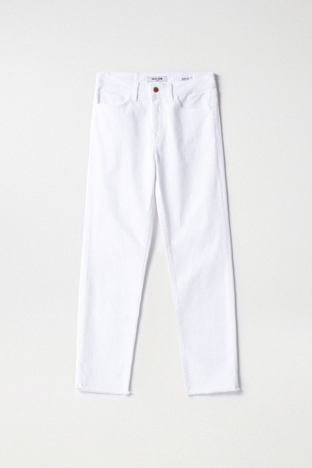 Salsa True Casual Cropped Slim Leg White Jeans (21008063)