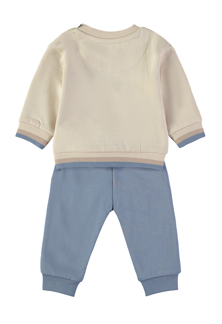 Babybol Baby Boy Cool Bear Skateboard Sweatshirt &amp; Joggers 2-Piece Set