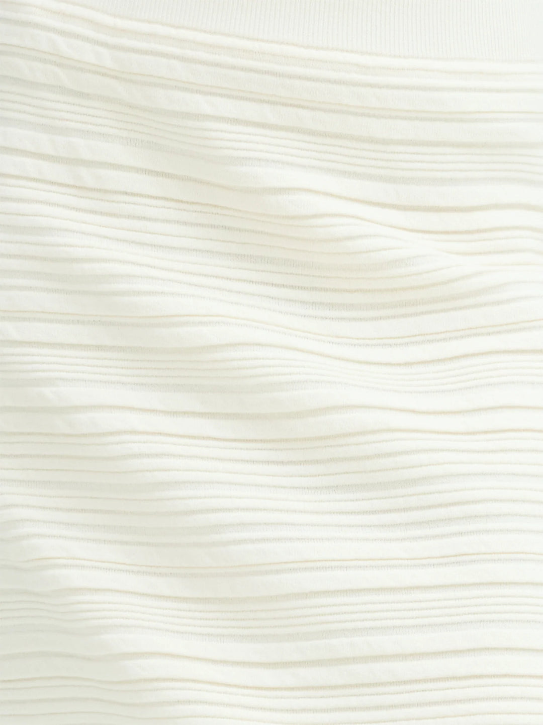 French Connection Mayim Pleated Porcelain Cream Skirt