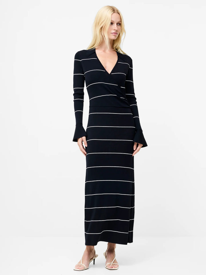 French Connection Ottie Knitted Stripe Maxi Dress
