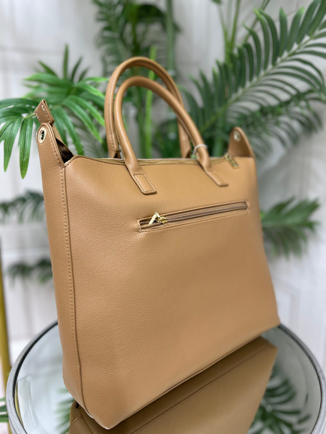 Carmela B. Serr. Camel Suede Handbag | 186202