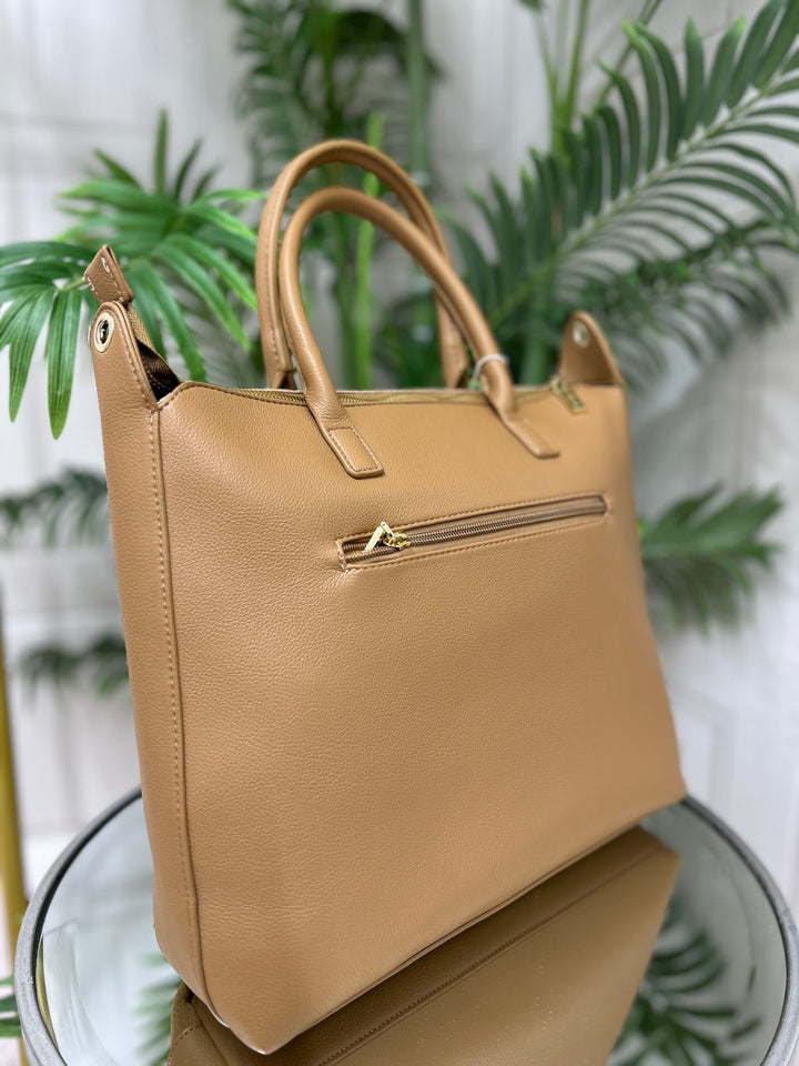 Carmela B. Serr. Camel Suede Handbag | 186202