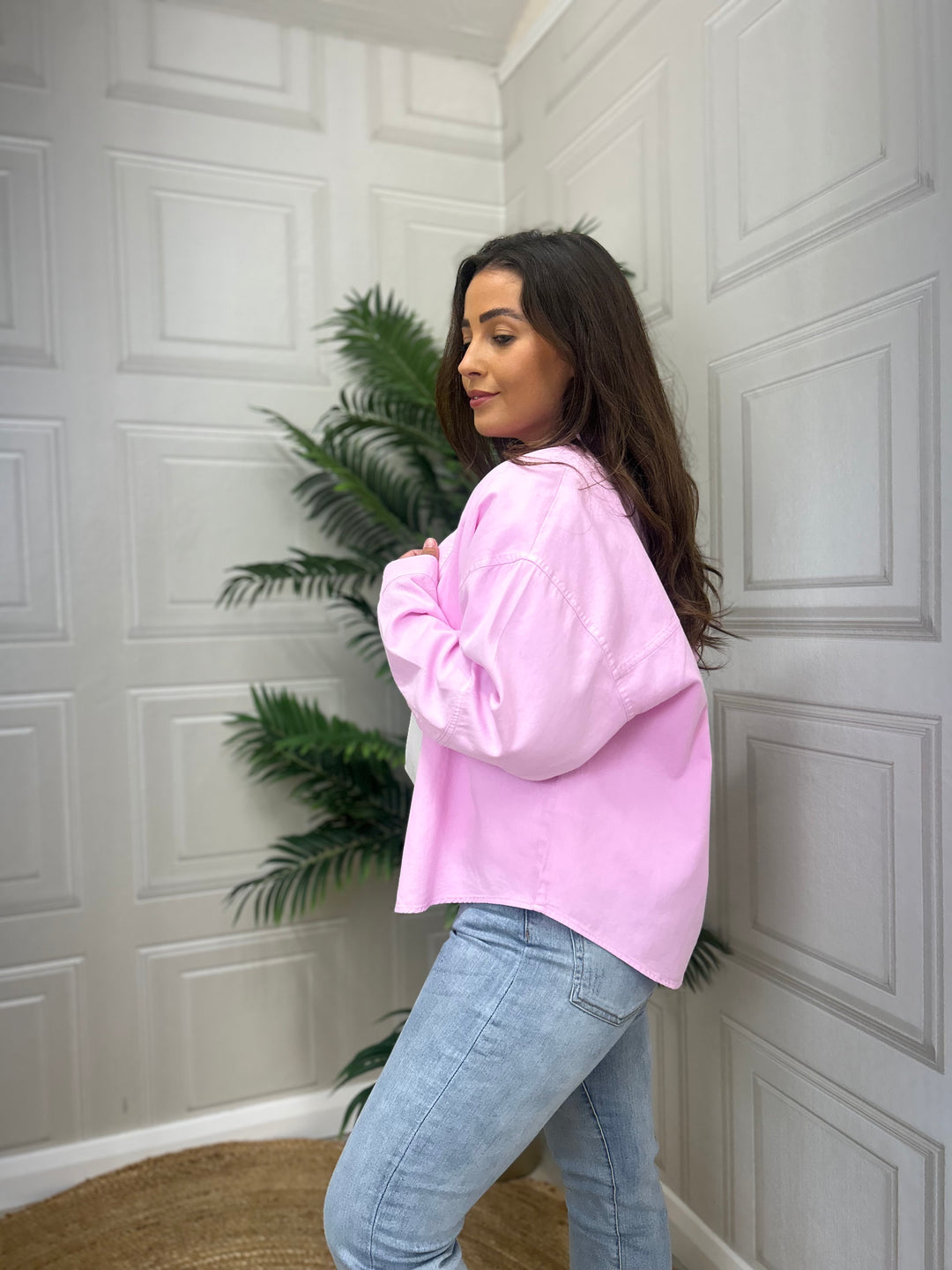 French Connection Dana Violet Denim Shirt