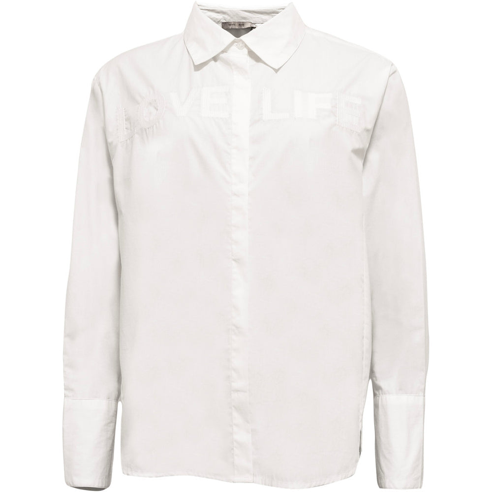 Costa Mani White Letter Shirt