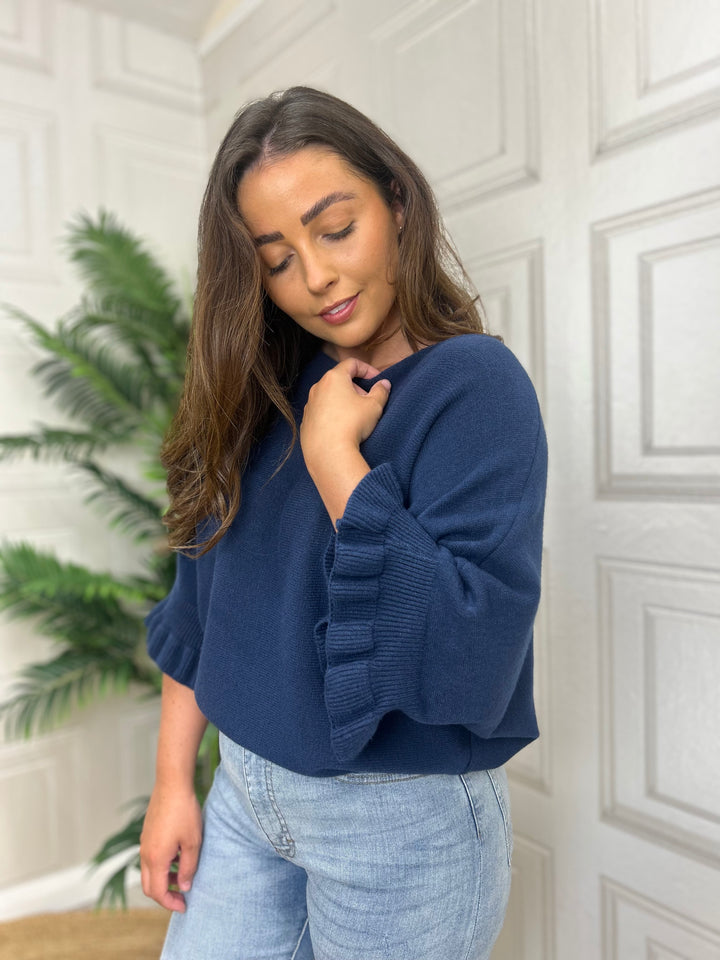 Costa Mani Jimmy Pullover Navy Blue