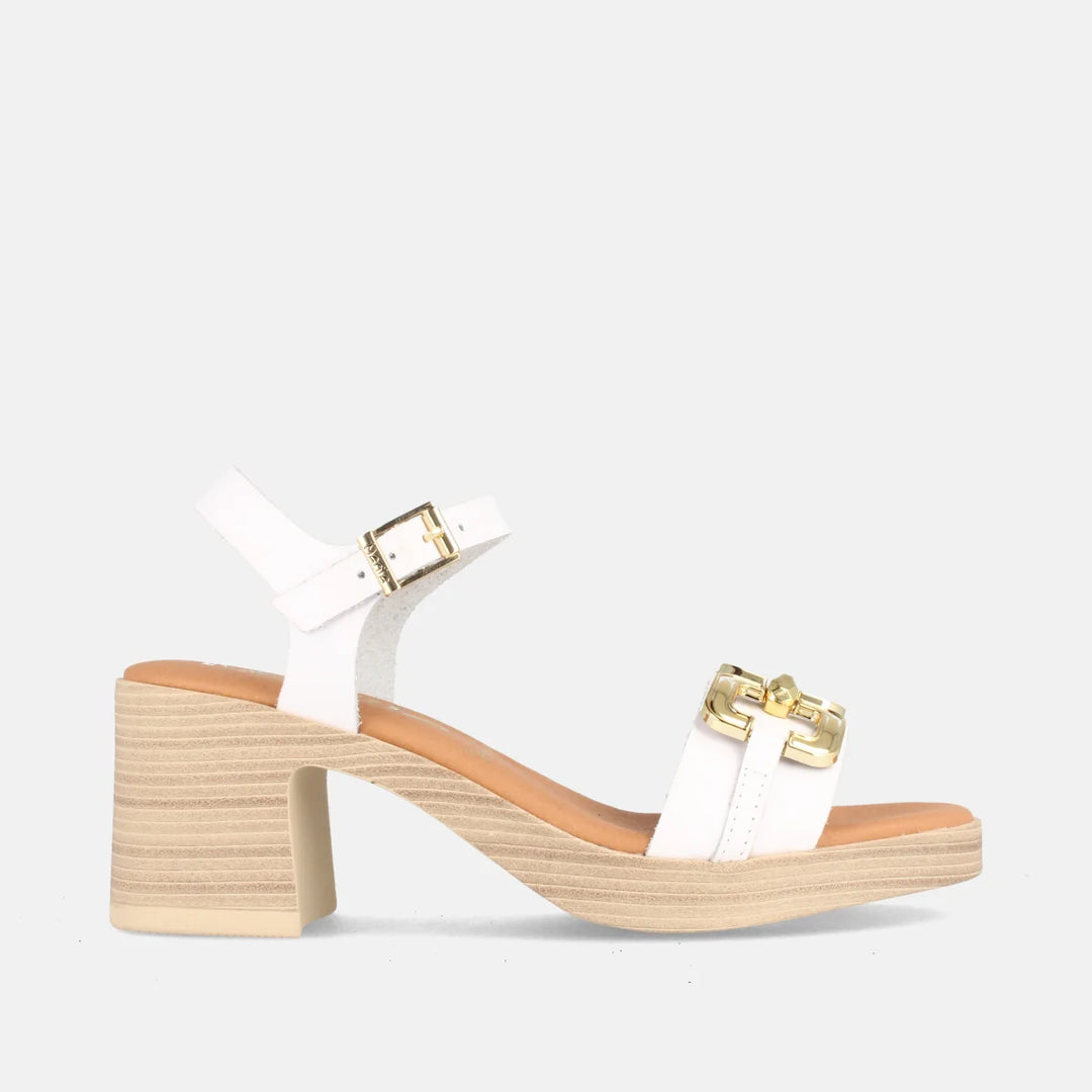 Marila Tulsa Grain White Sandal