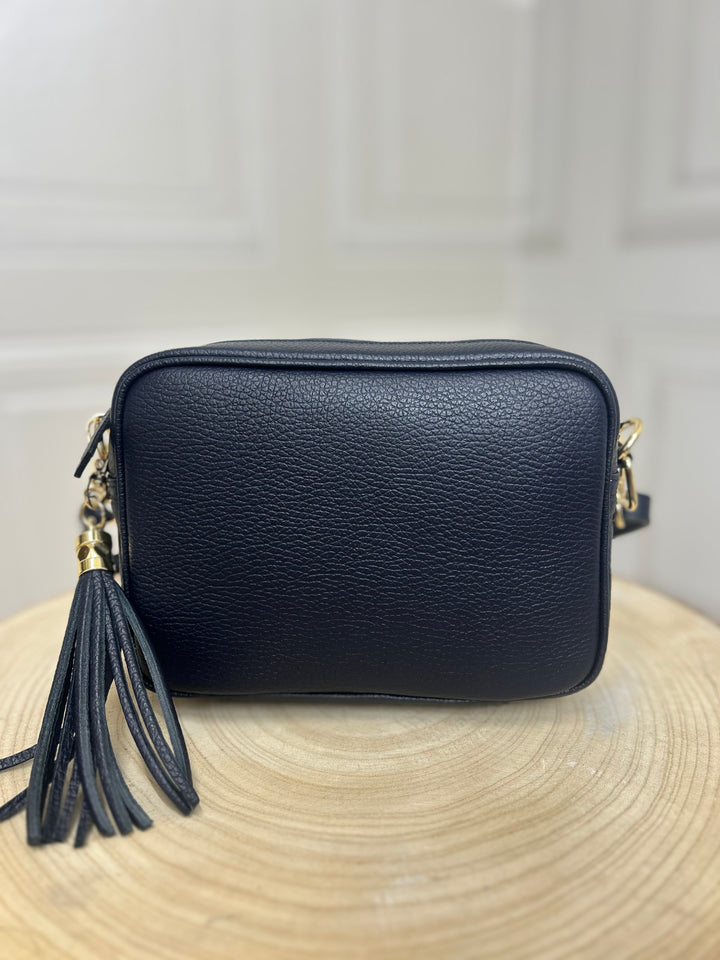 Elie Beaumont Navy Crossbody Bag