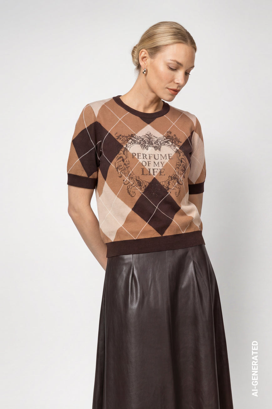 Monari Diamond Pattern Jumper