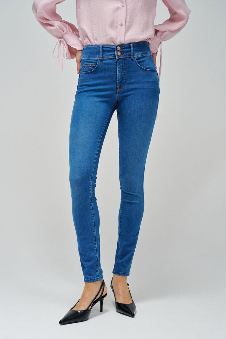 Salsa Blue Secret Skinny Push In Jean