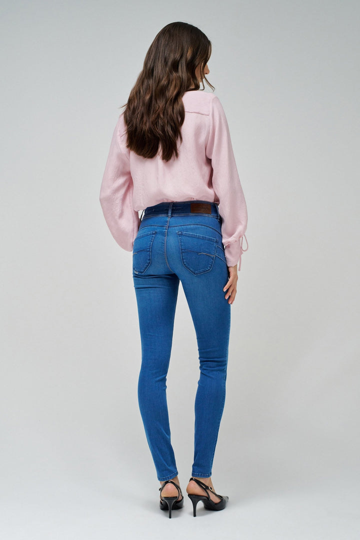 Salsa Blue Secret Skinny Push In Jean