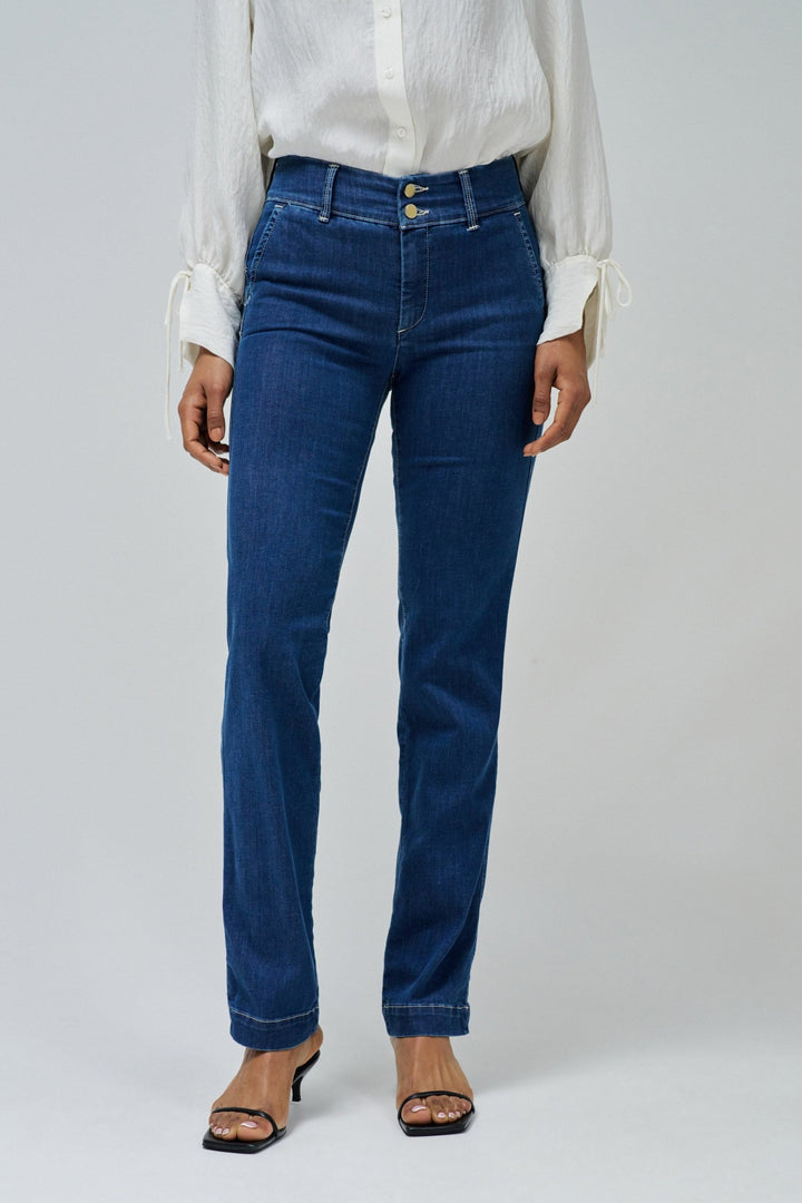 Salsa Dark Blue Secret Straight Push In Jean