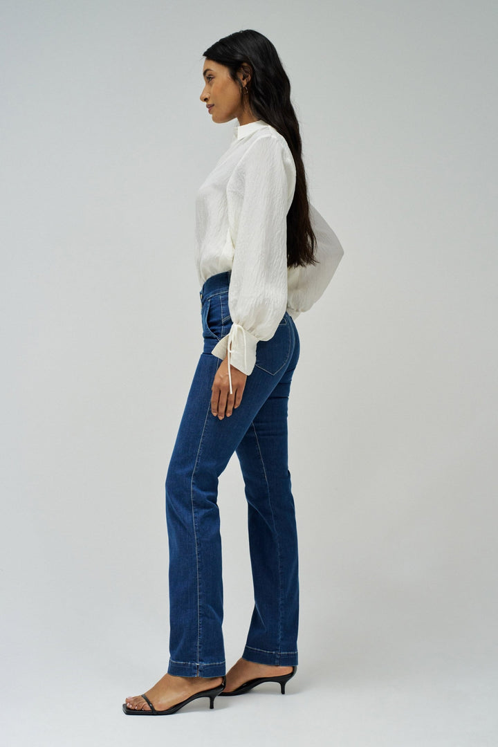Salsa Dark Blue Secret Straight Push In Jean