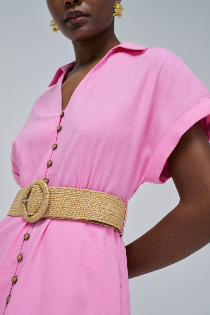 Salsa Pink Shirt Dress